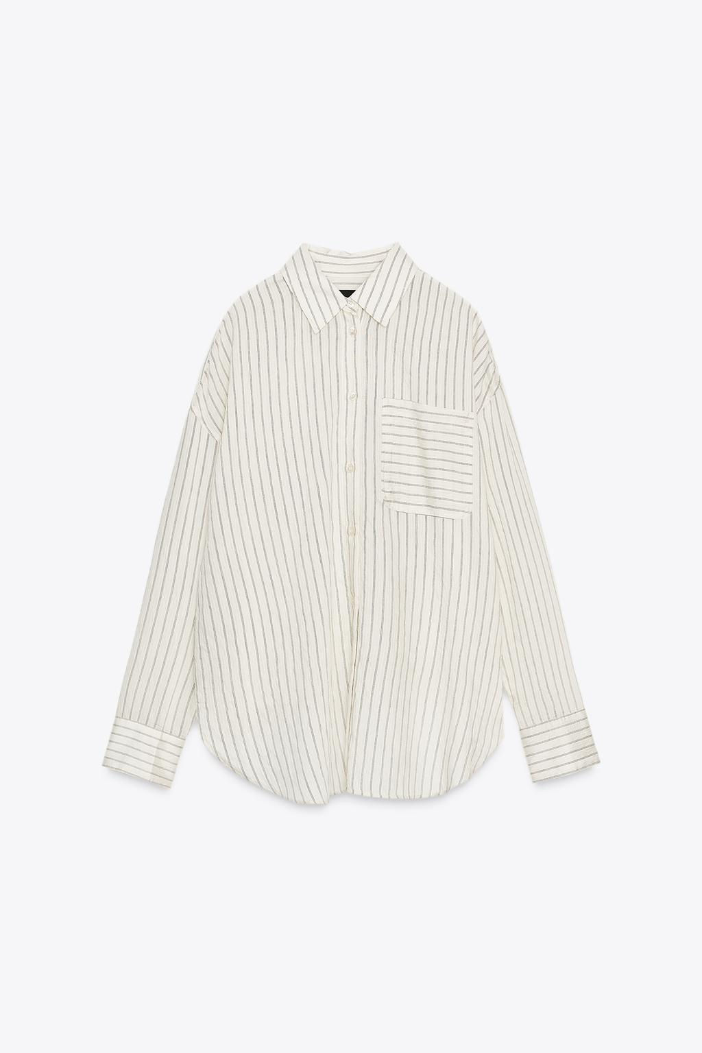 ZW COLLECTION STRIPED SHIRT - Zara фото 7