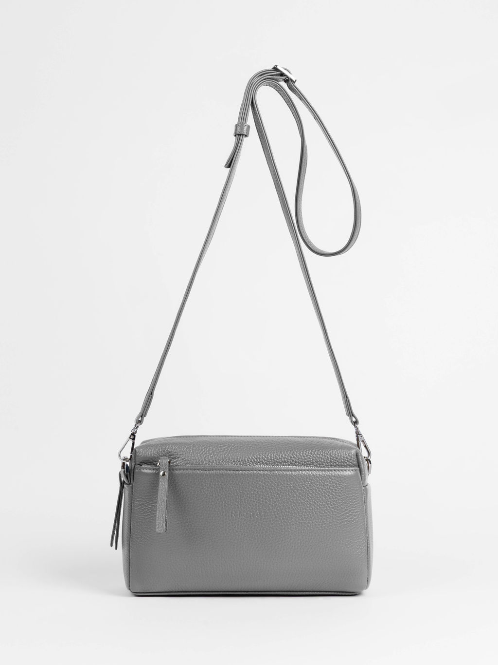 Женская кожаная сумка Richet 3176LN 830 Серый
