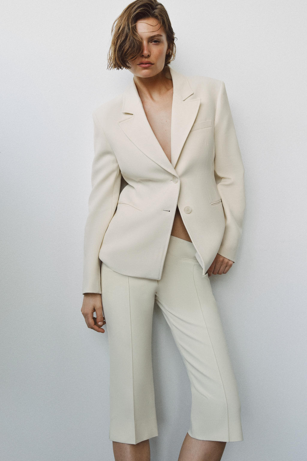 BLAZER ENTALLADA ZW COLLECTION / Beige - Zara фото 2