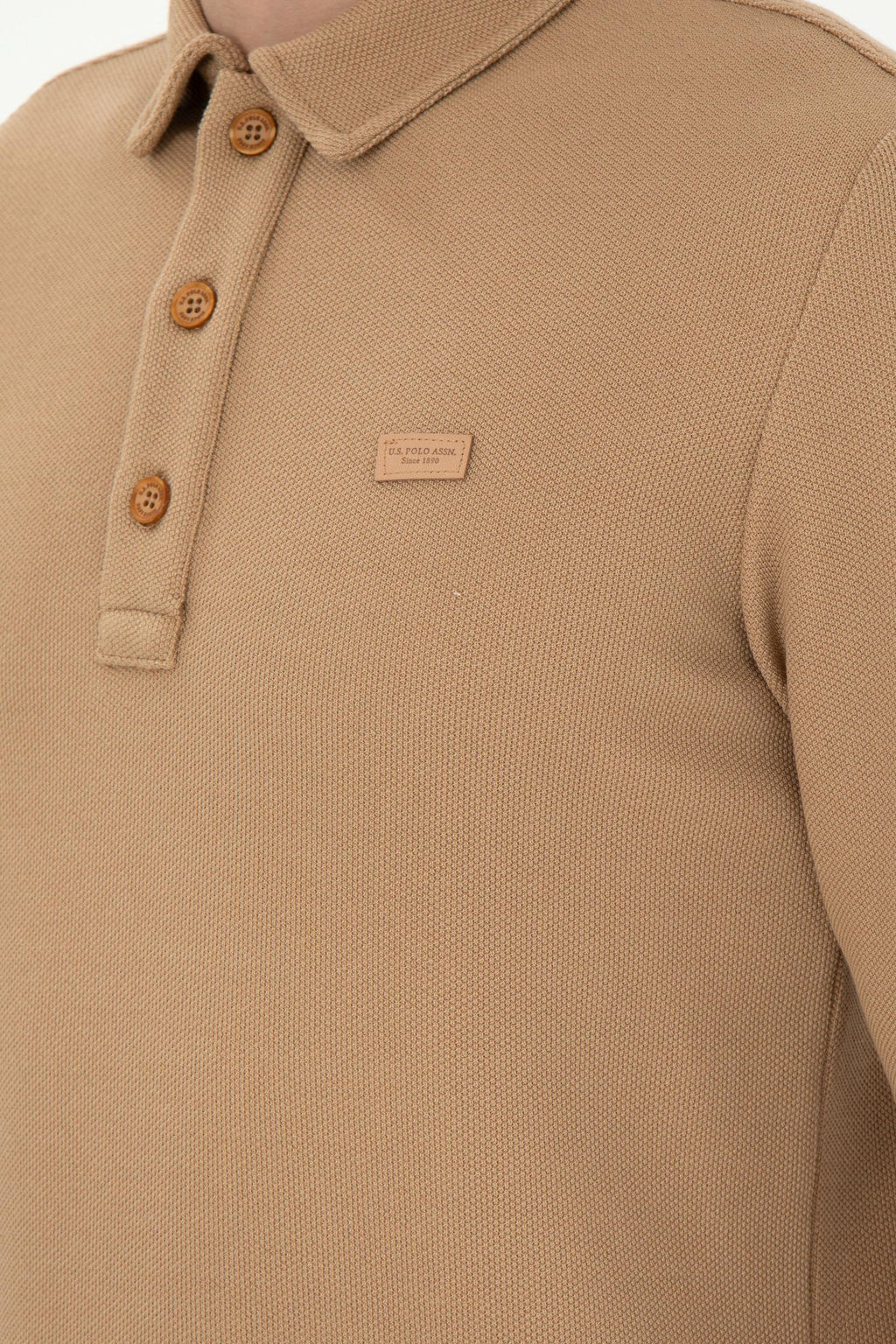 Мужская толстовка песочного цвета Неожиданная скидка в корзине - U.s. polo assn фото 7