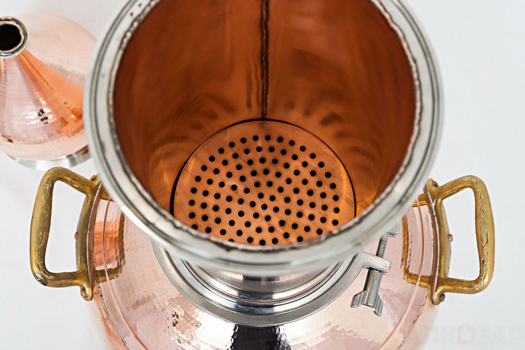 Аламбик Вискарный с колонной АЛКОВАР 10л с клампами 4"и1,5"