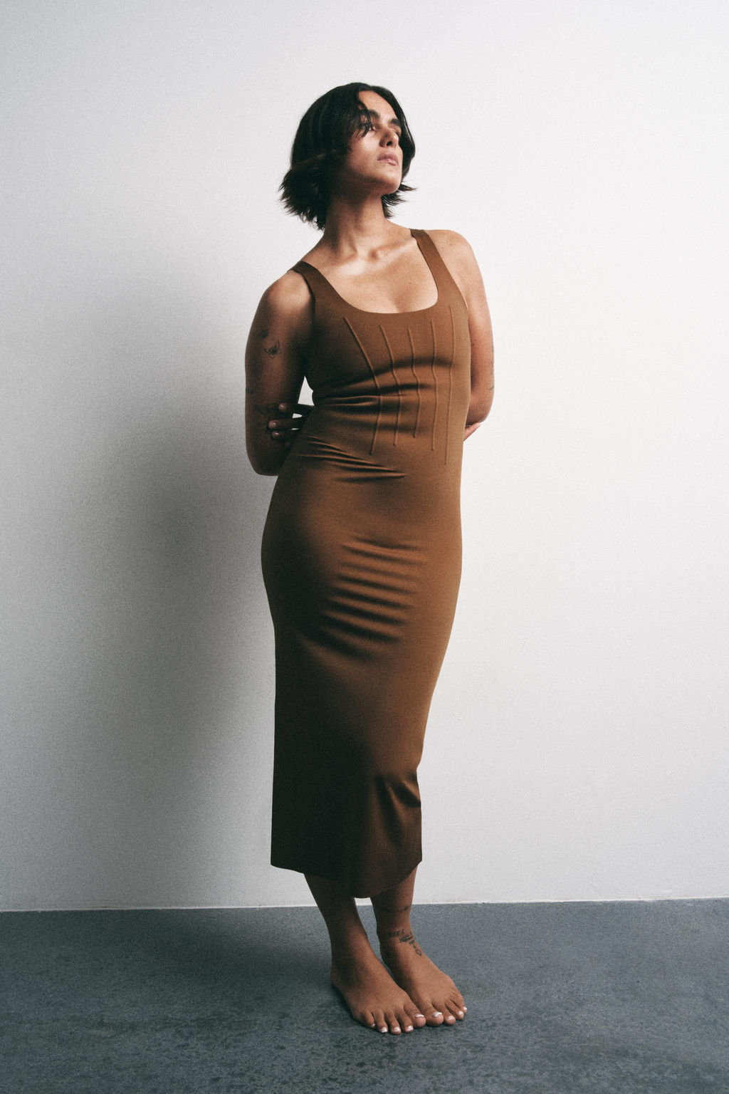 POLYAMIDE BLEND SHAPEWEAR DRESS