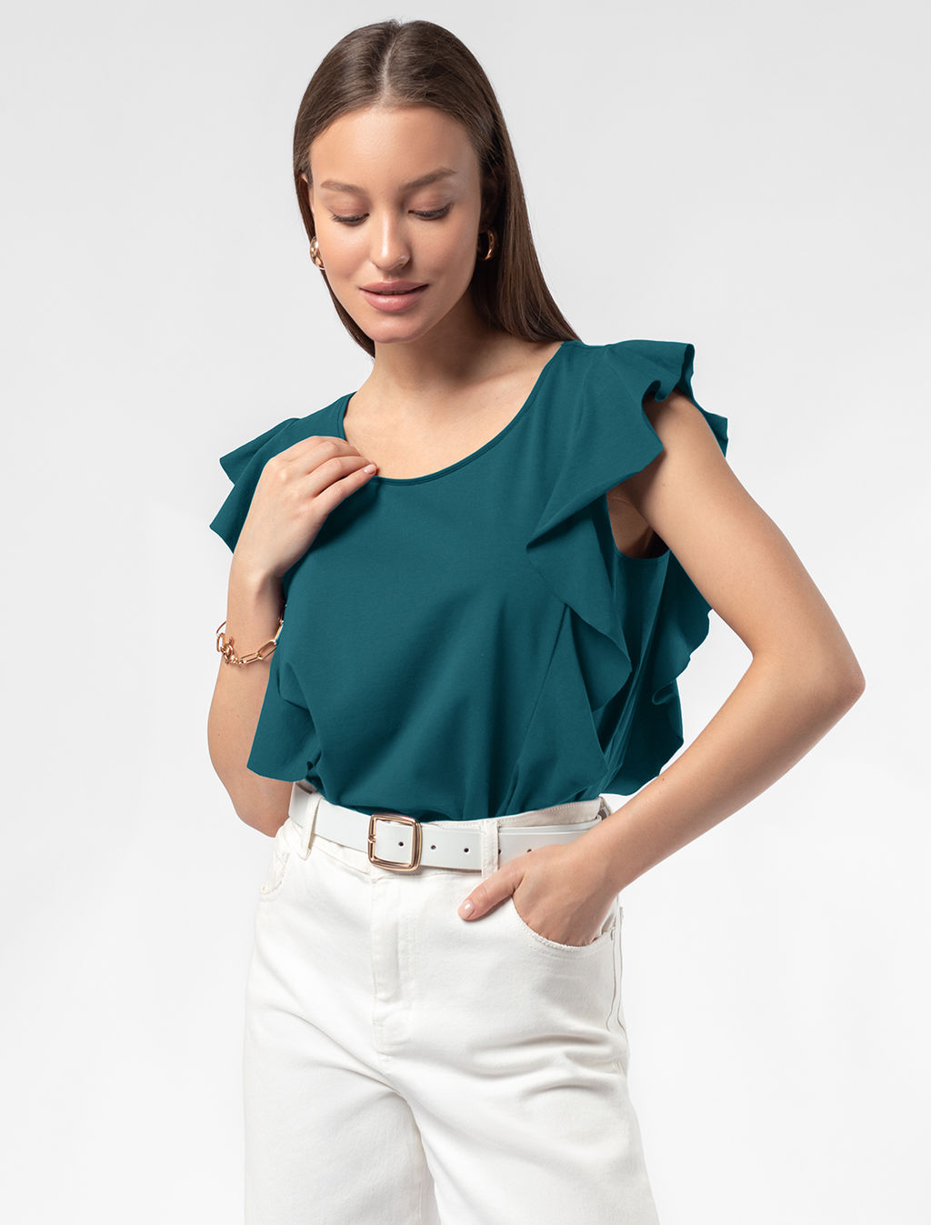 VILATTE / Топ с воланами  фото 4