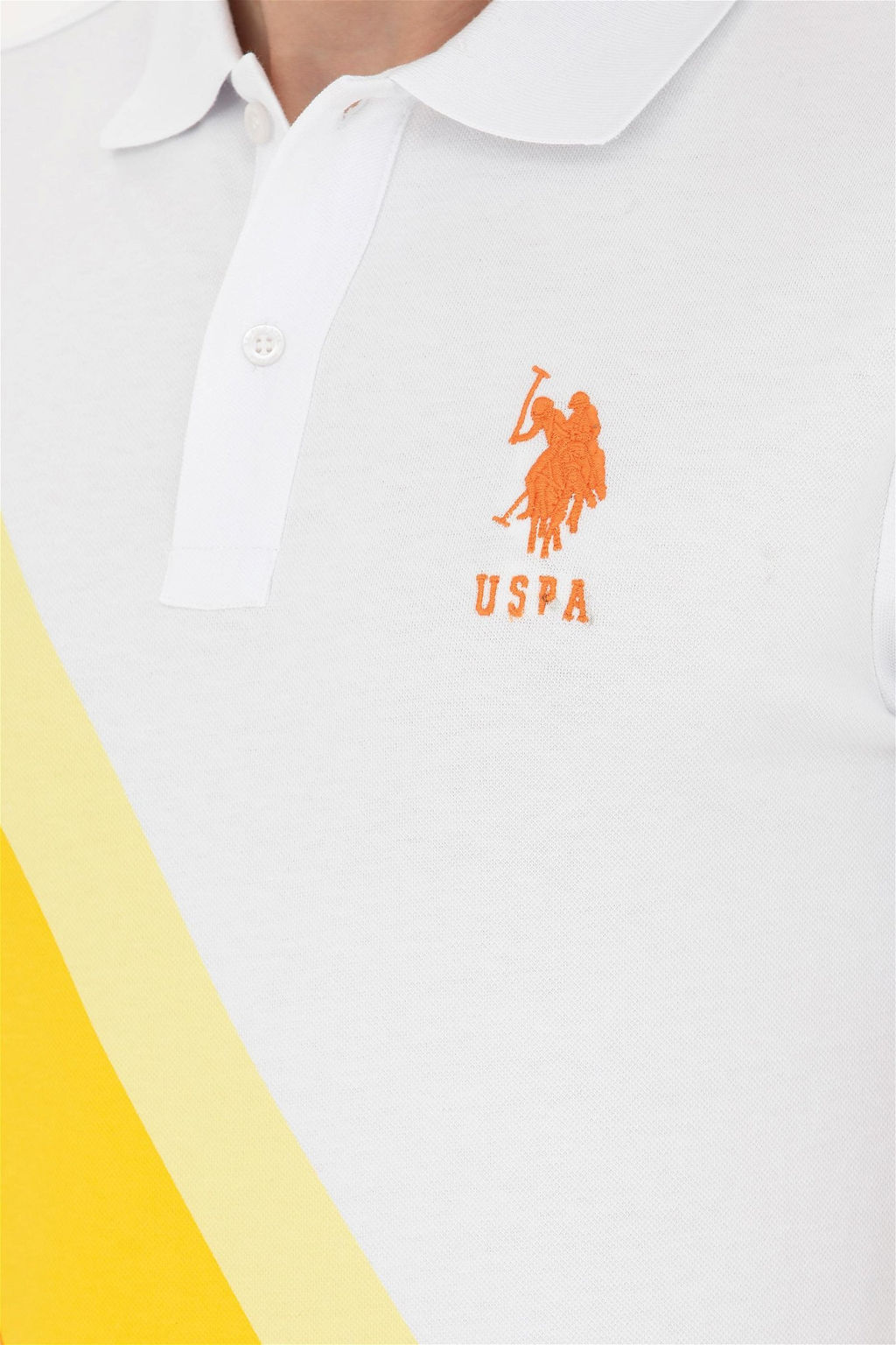 Мужская оранжевая футболка - U.s. polo assn фото 7