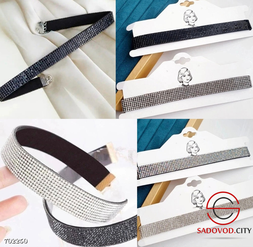 Чокер на шею со стразами - Bruno фото 2