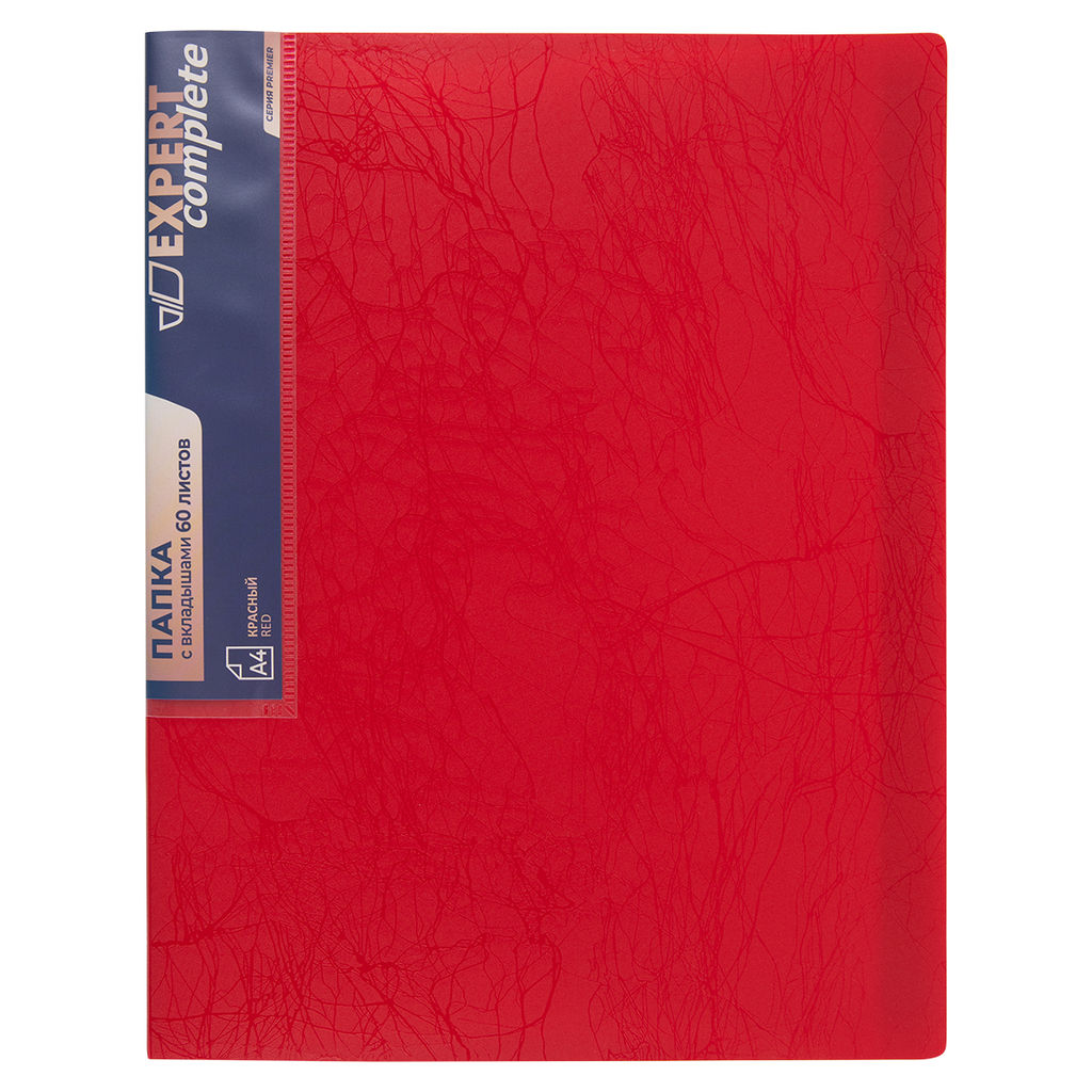 Expert Complete Premier Папка с вкладышами 60 л. A4 700 мкм 25 мм волокно 4 шт. красный new EC211830004
