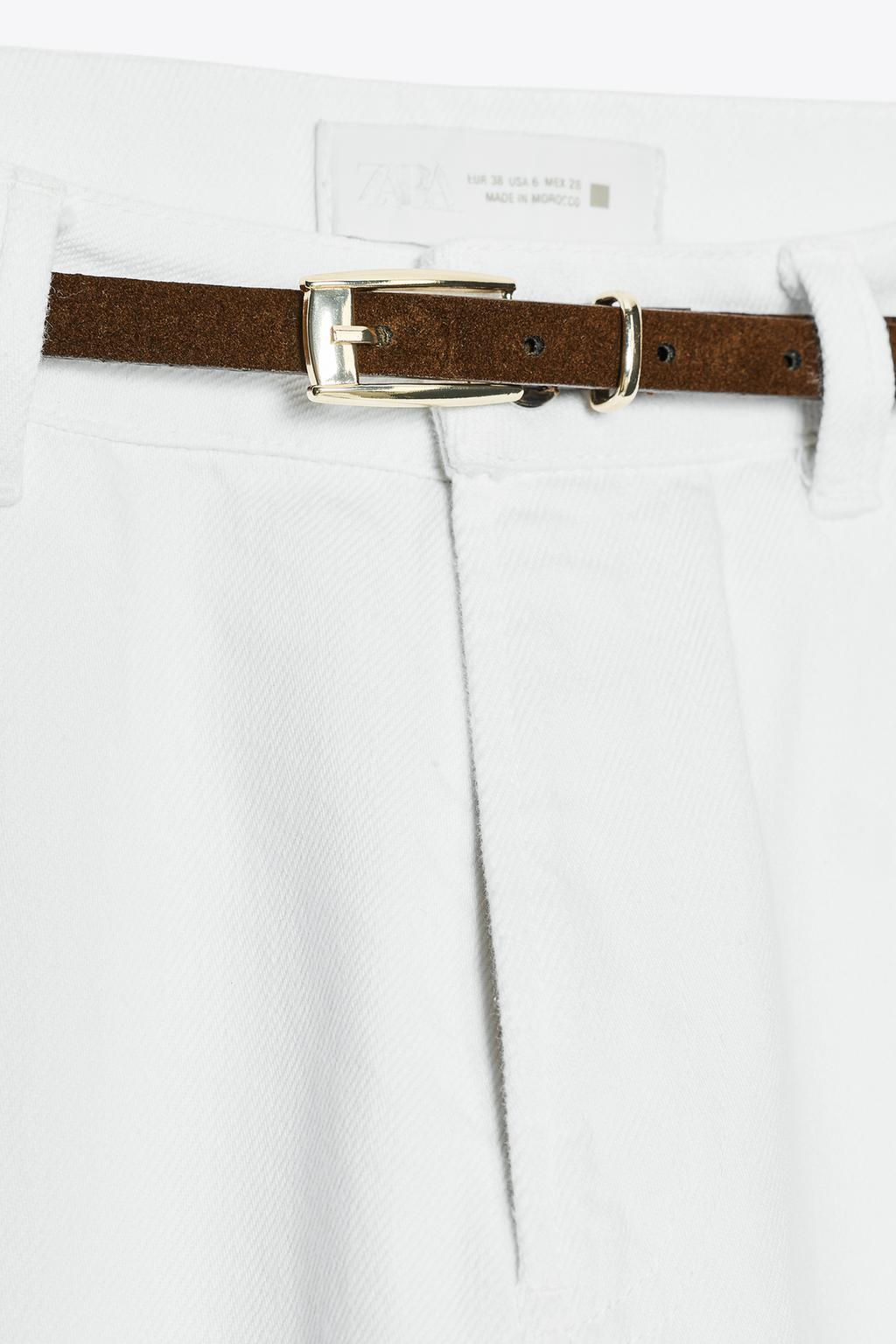 JEANS Z1975 90S STRAIGHT HIGH-WAIST BELT - Zara фото 8