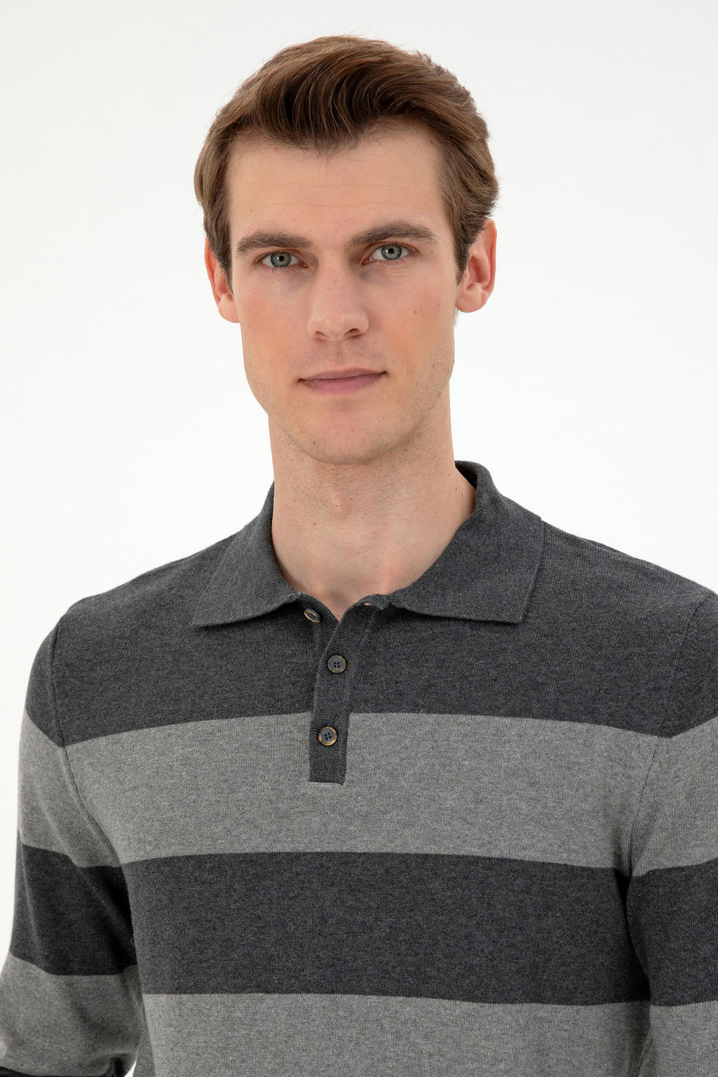 Мужской свитер антрацитового меланжа Неожиданная скидка в корзине - U.s. polo assn фото 2