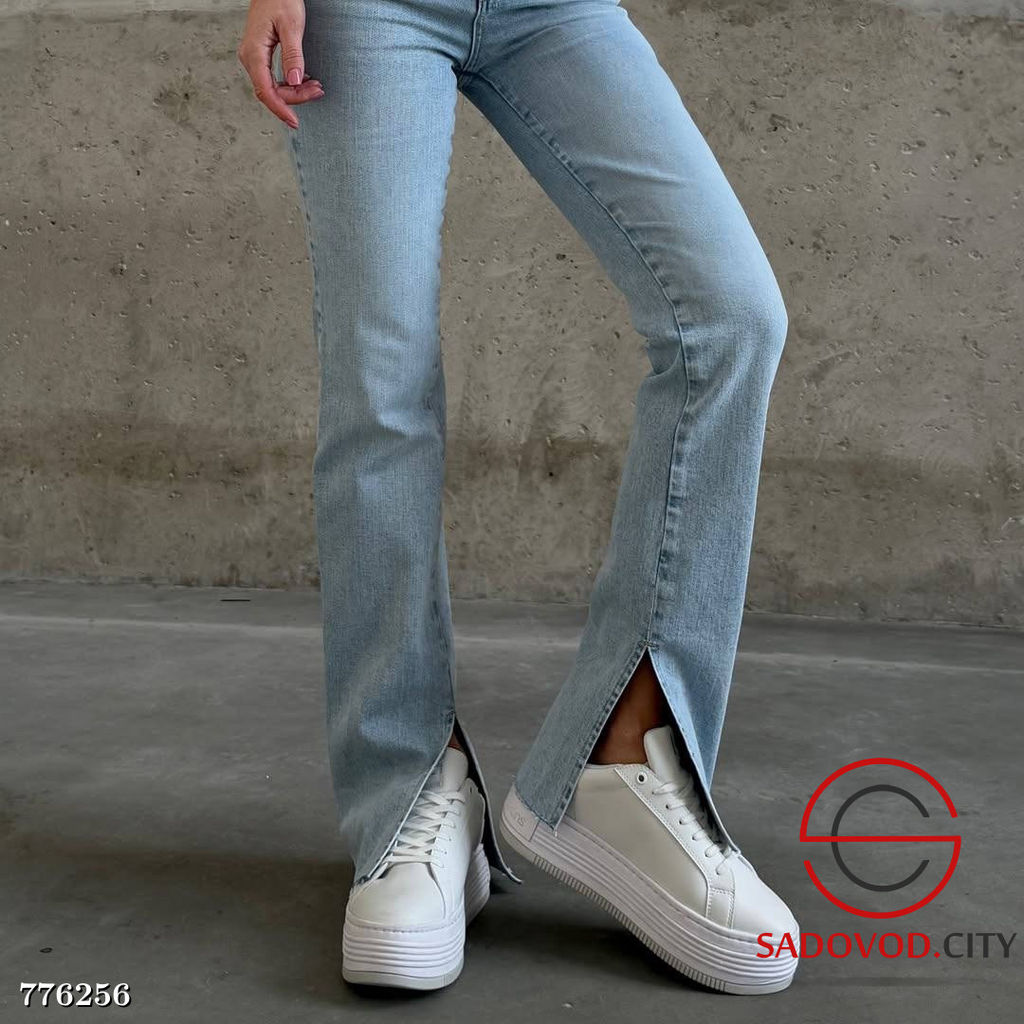 Женские джинсы клеш от колена - Zum ming фото 3