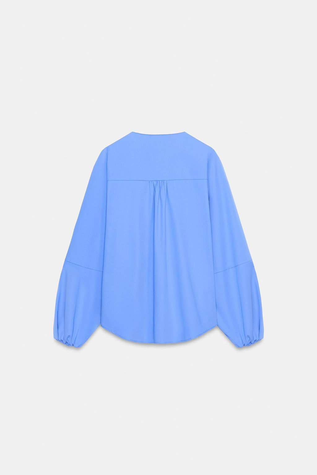 POPLIN BALLOON SLEEVE SHIRT - Zara фото 9