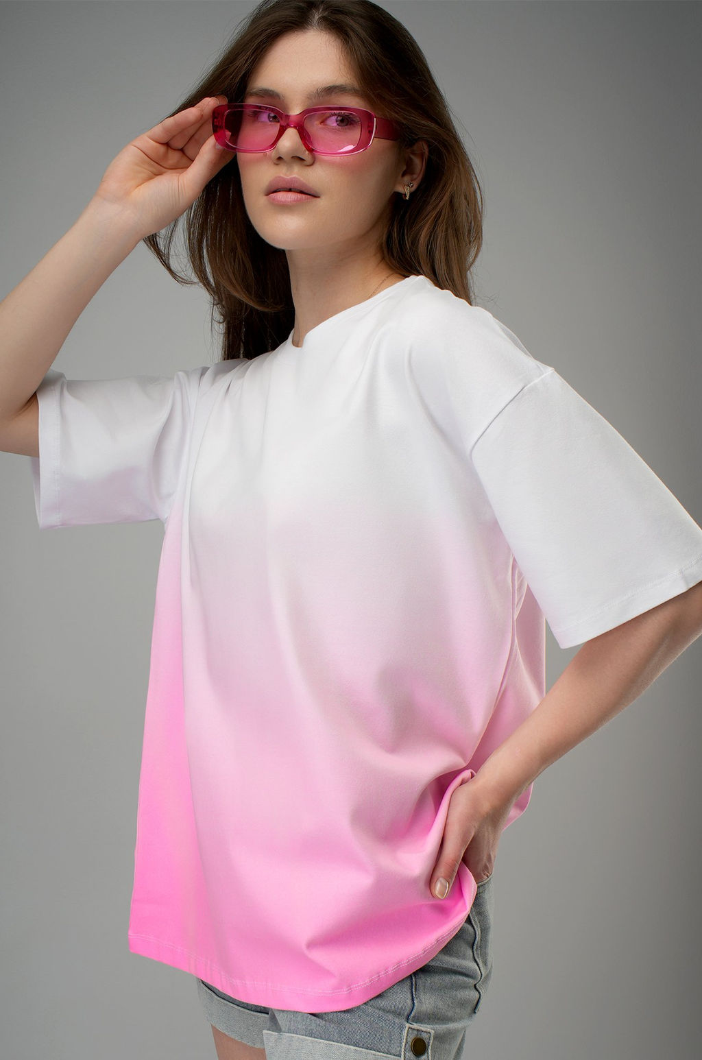 Женская хлопковая футболка оверсайз Happyfox - Happy fox фото 4