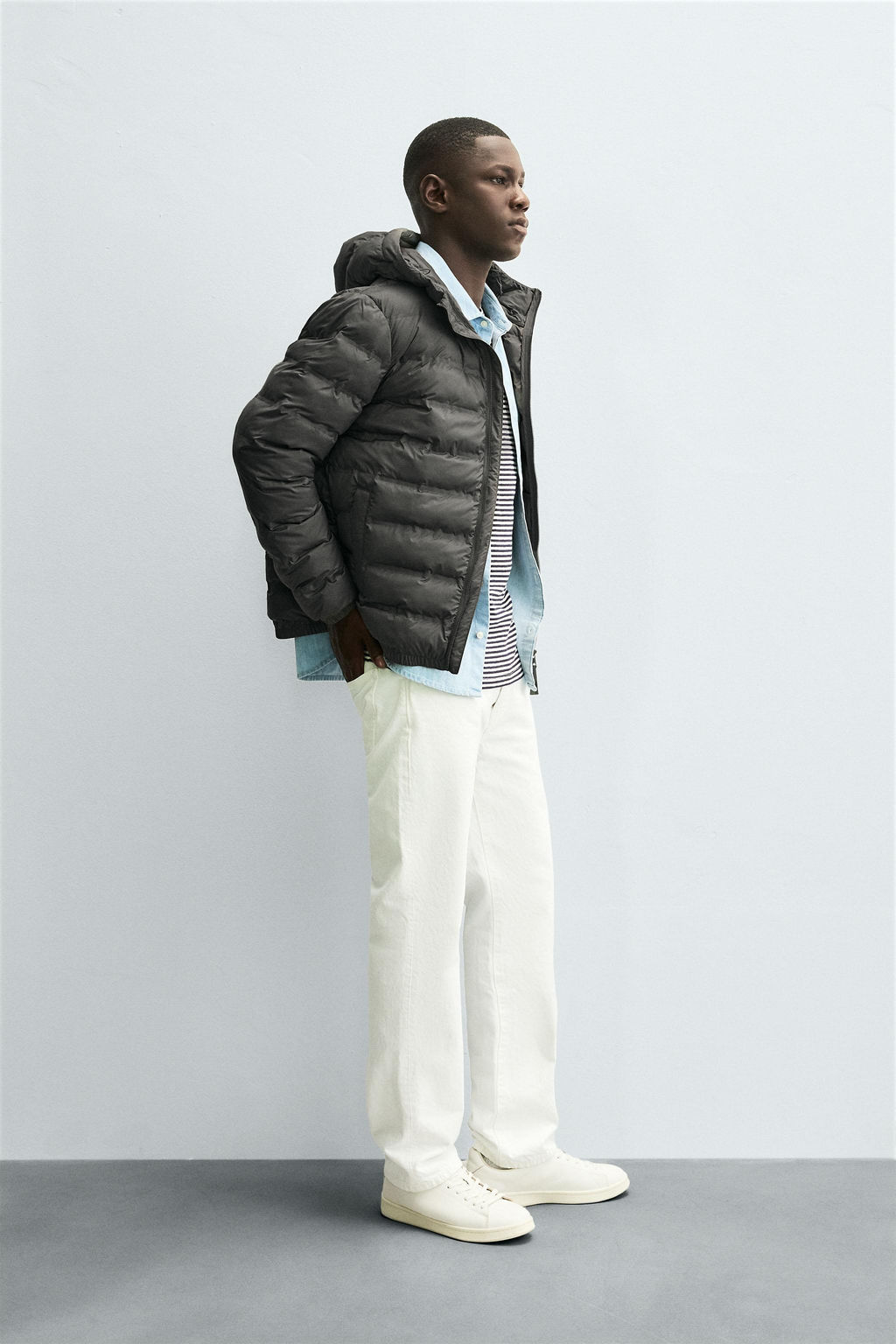 WATER-REPELLENT LIGHTWEIGHT PUFFER JACKET - Zara фото 4