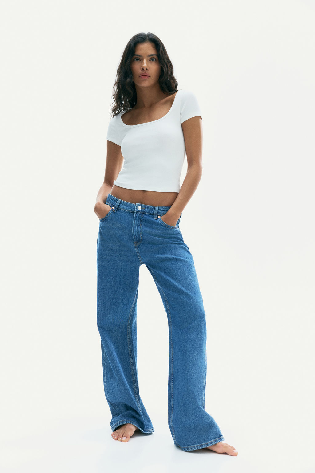 Camiseta de canal? con ribete de picot - H&m фото 6