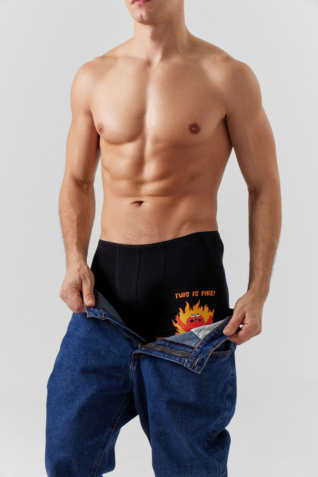 Цена за 2 штуки! ТРУСЫ МУЖСКИЕ черный +печать3 411134