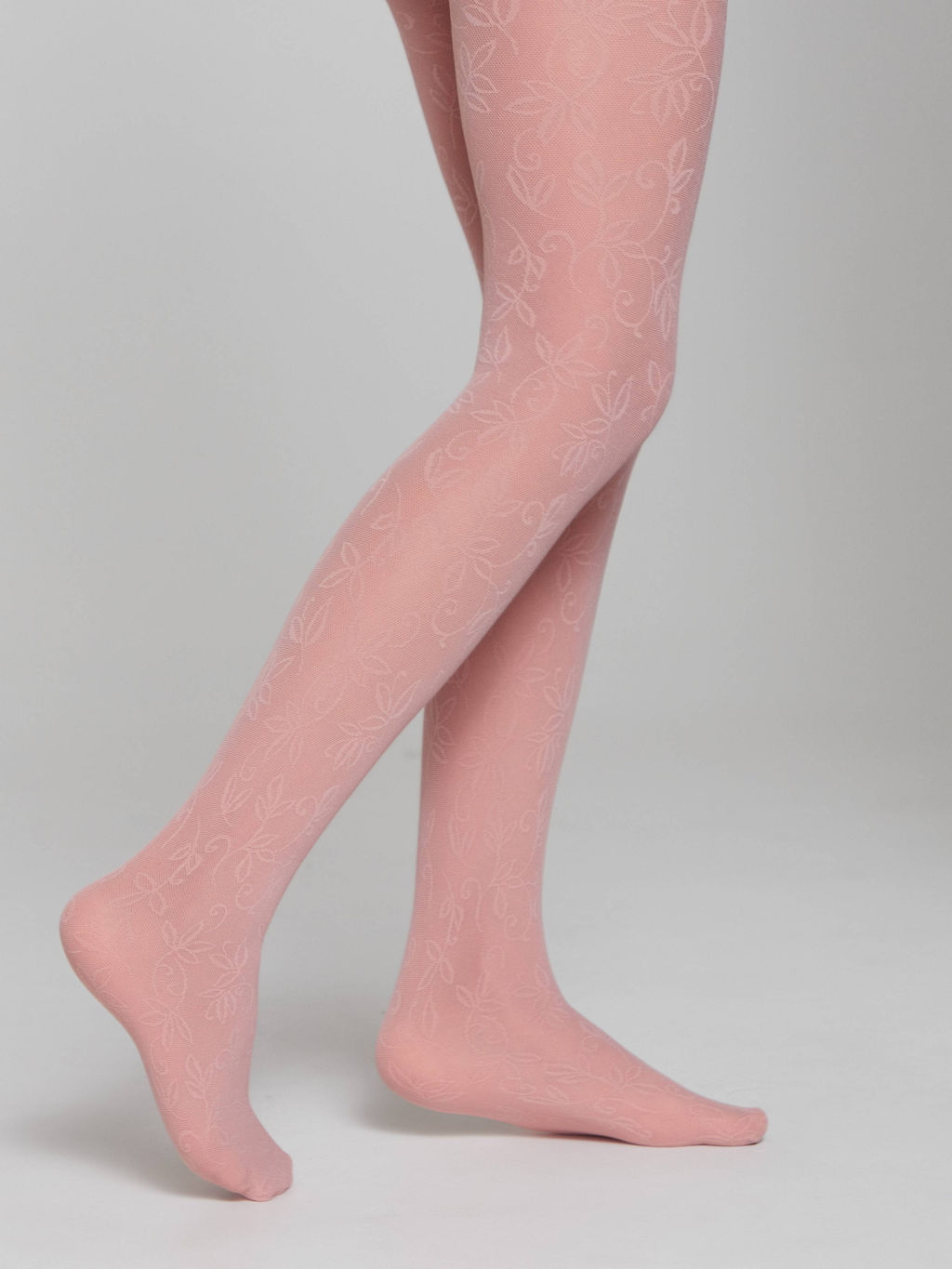 CONTE Эластичные колготки с ажурным цветочным рисунком KETTY dusty rose - Conte elegant фото 2