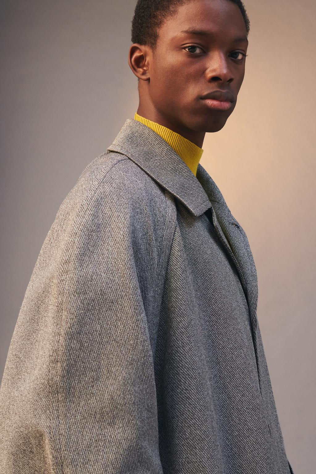 LIMITED EDITION CONTRAST OVERSIZE TRENCH COAT - Zara фото 7