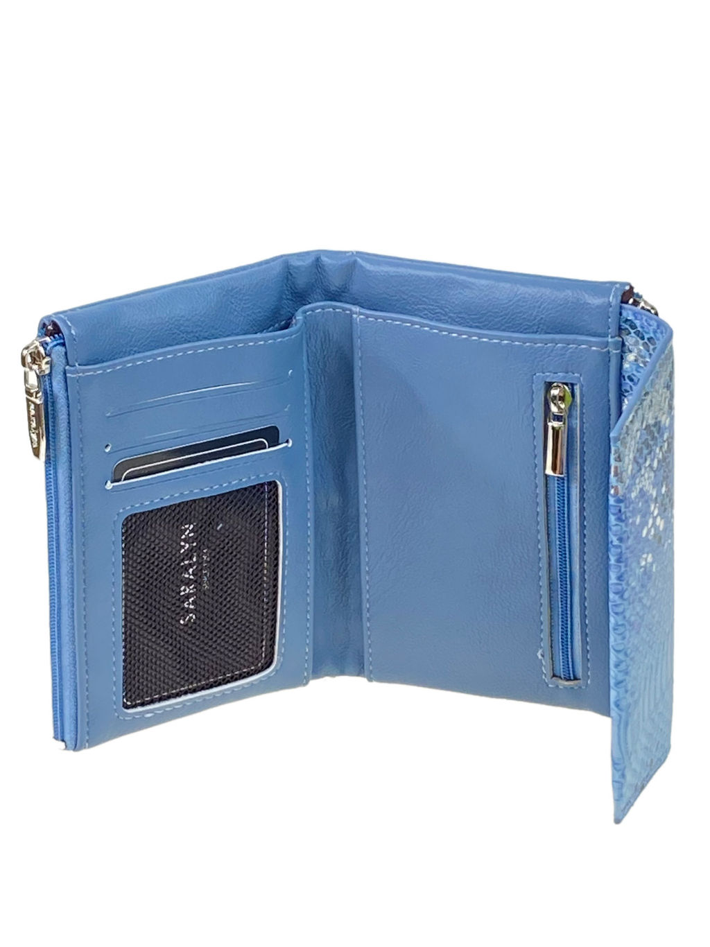 Женский кошелек с фермуаром из натуральной кожи, мультицвет - Greta фото 34