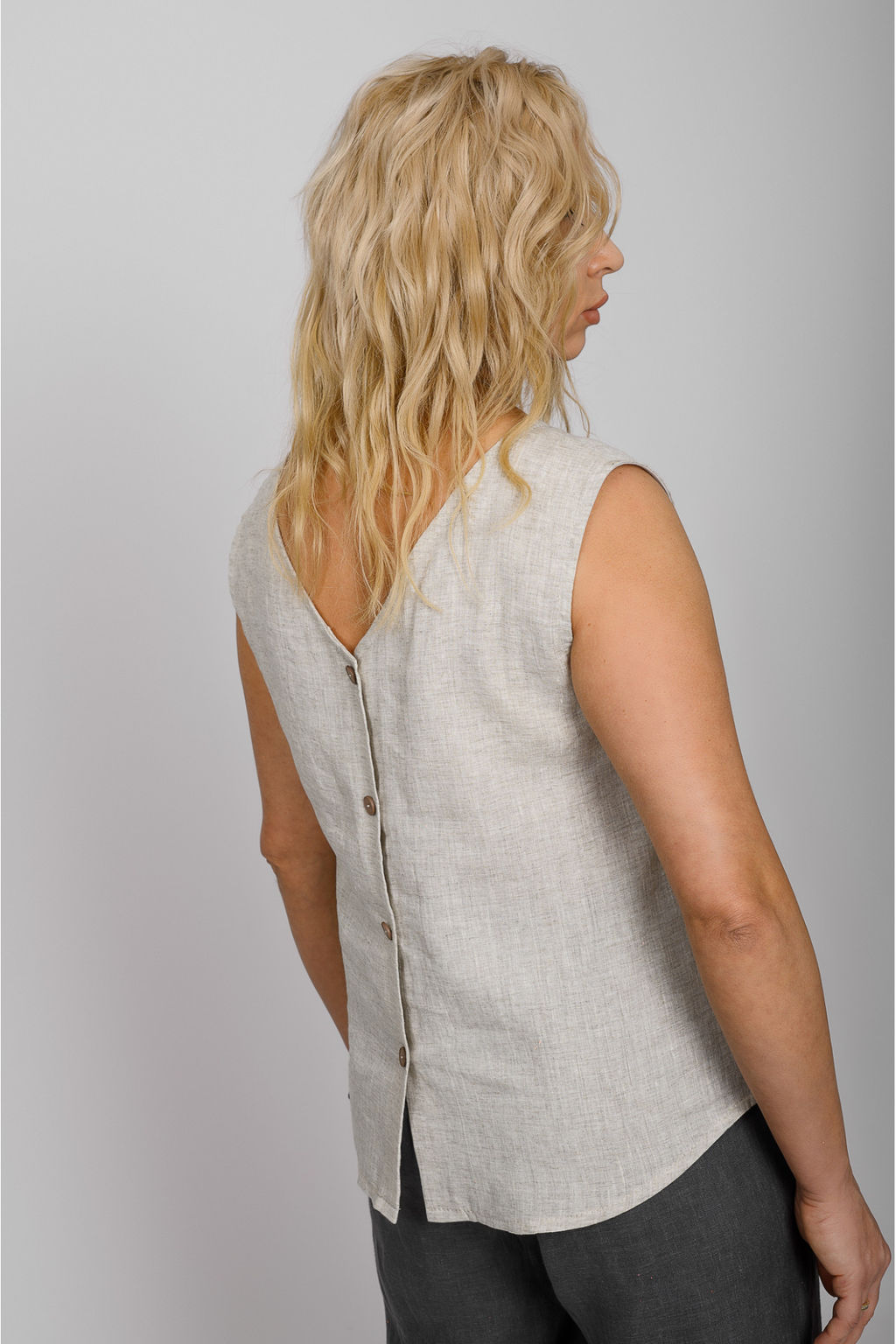 НОВИНКА! ЛЬНЯНОЙ БАЗОВЫЙ ТОП  70% ЛЁН - Новый лен фото 3