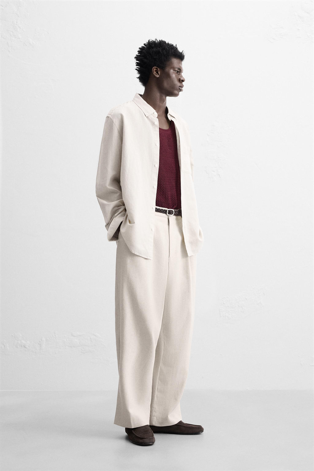 COTTON - LINEN SHIRT - Zara фото 4