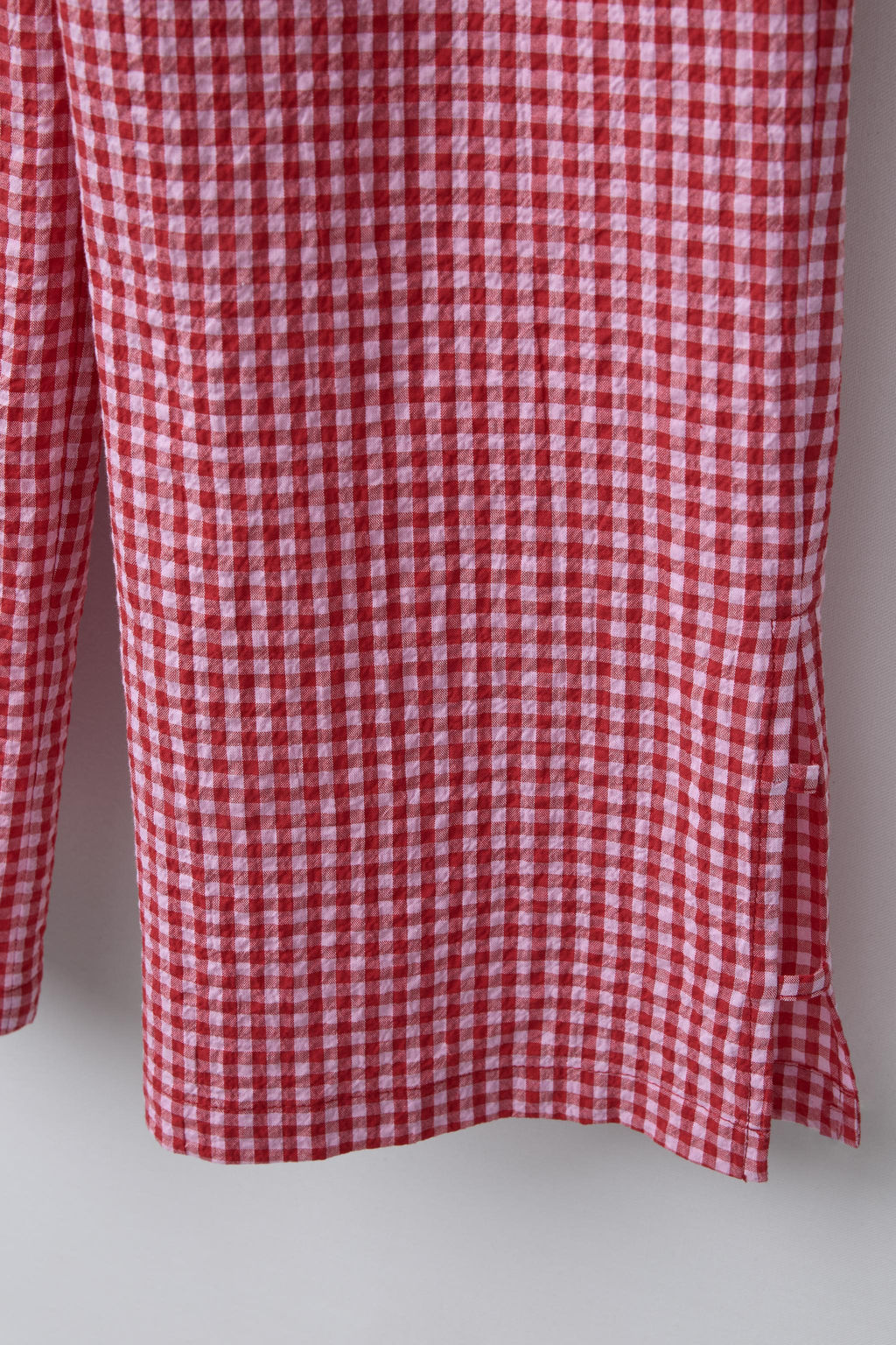 GINGHAM WIDE-LEG TROUSERS - Zara фото 4