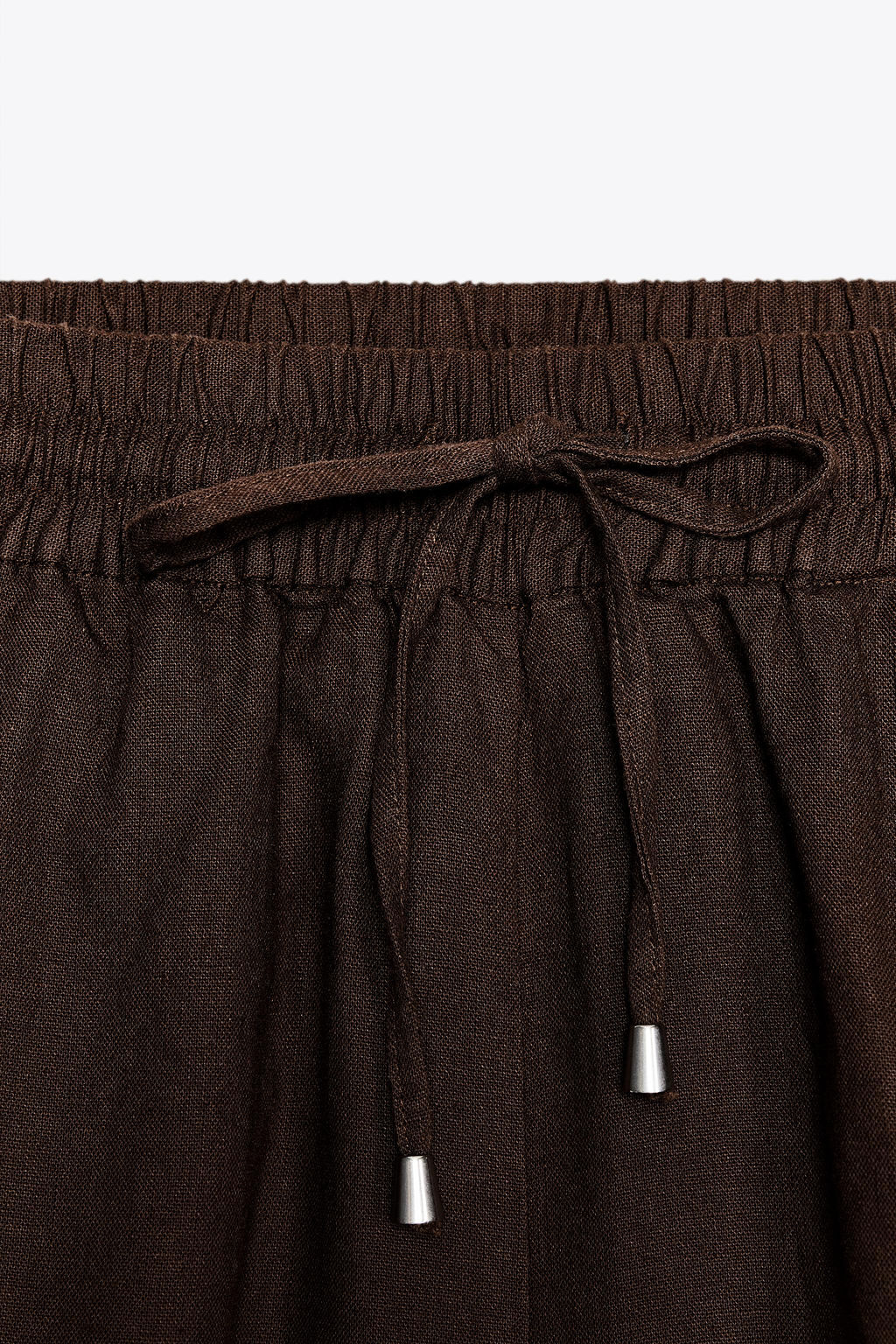 LINEN BLEND BOXER BERMUDA SHORTS