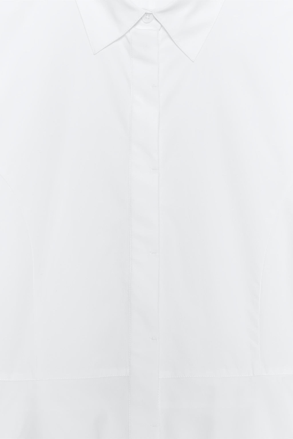 CAMISA POPEL?N PEPLUM / Blanco - Zara фото 10