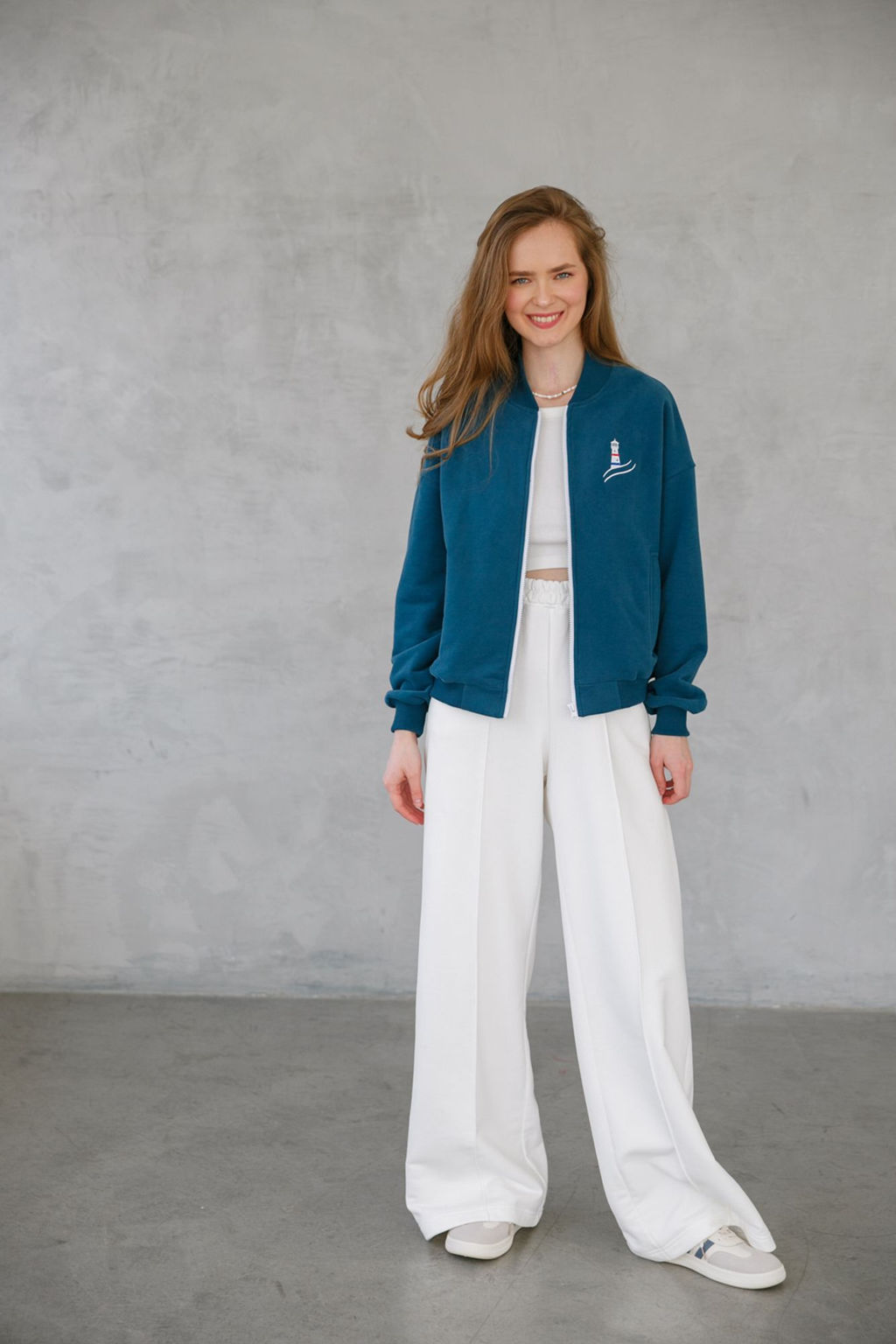 Бомбер женский Lighthouse Indigo - Captain's mate фото 3