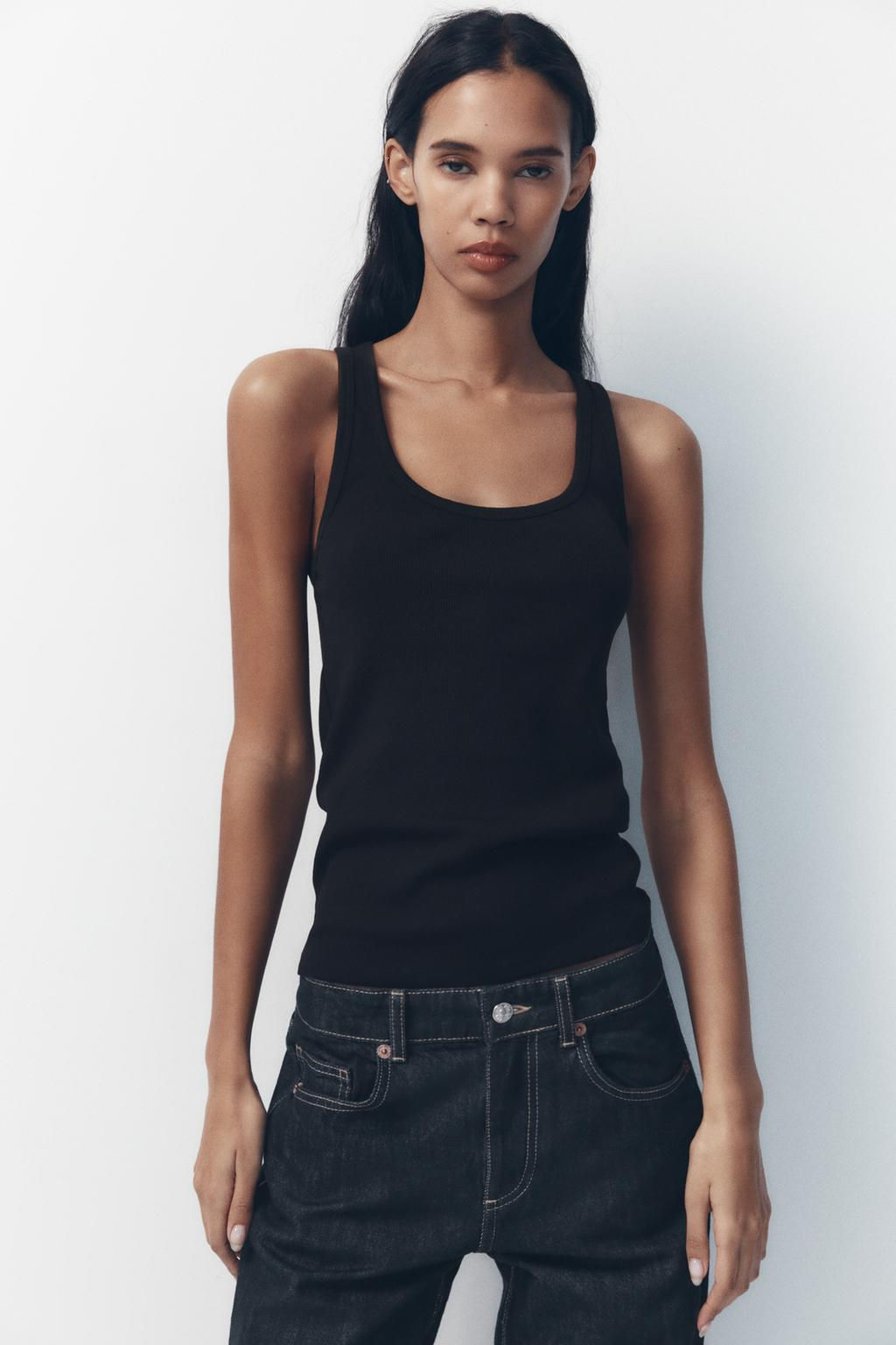 TRF WIDE-LEG MID-WAIST JEANS - Zara фото 17