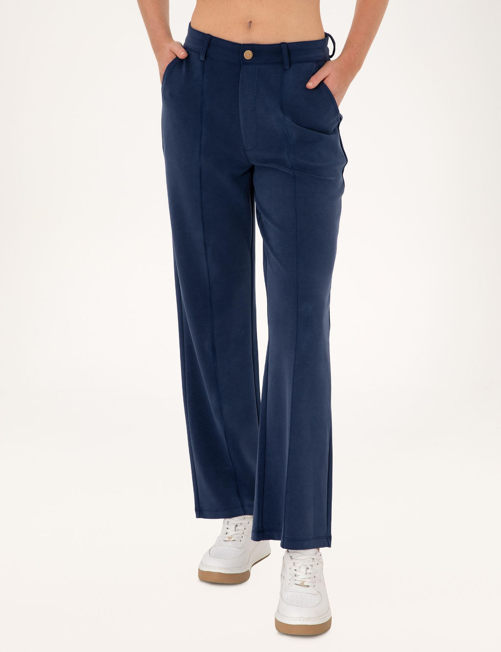 Lacivert Loose Fit Modal Kar___ml_ E_ofman Alt_