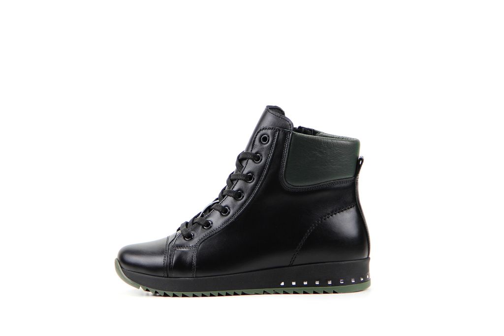Ботинки EDART 311.omega2bl.black+green/мех