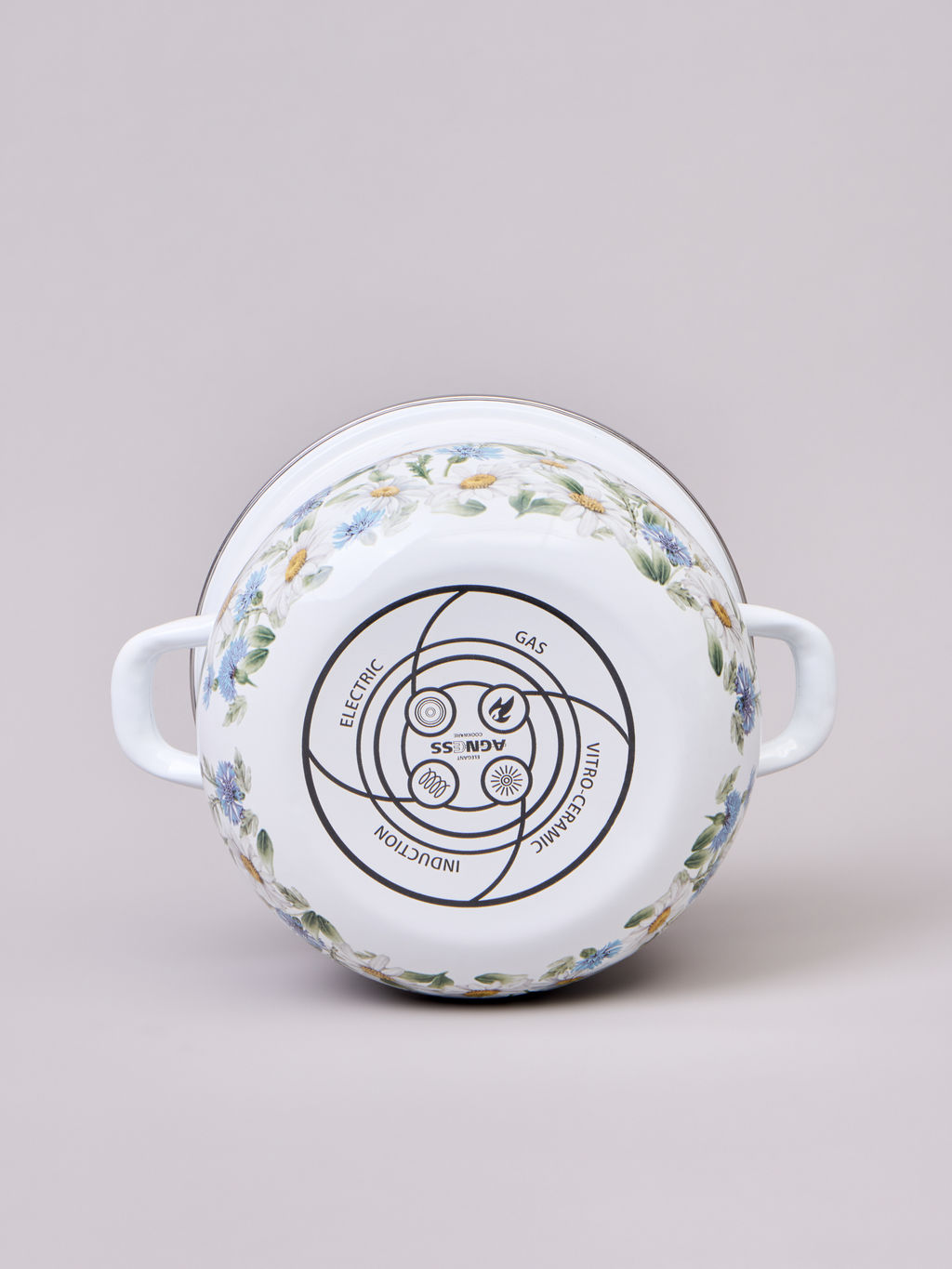 НАБОР КАСТРЮЛЬ AGNESS ЭМАЛИРОВАННЫХ СЕРИЯ SENTIMENT, 4ПР. 1,5Л И 2,8Л, 16Х10СМ, 20Х12СМ  фото 5