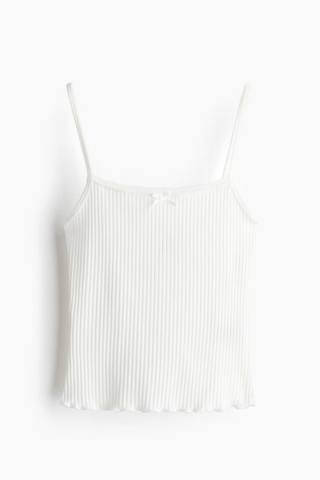 Top de tirantes con ribete de encaje - H&m фото 2