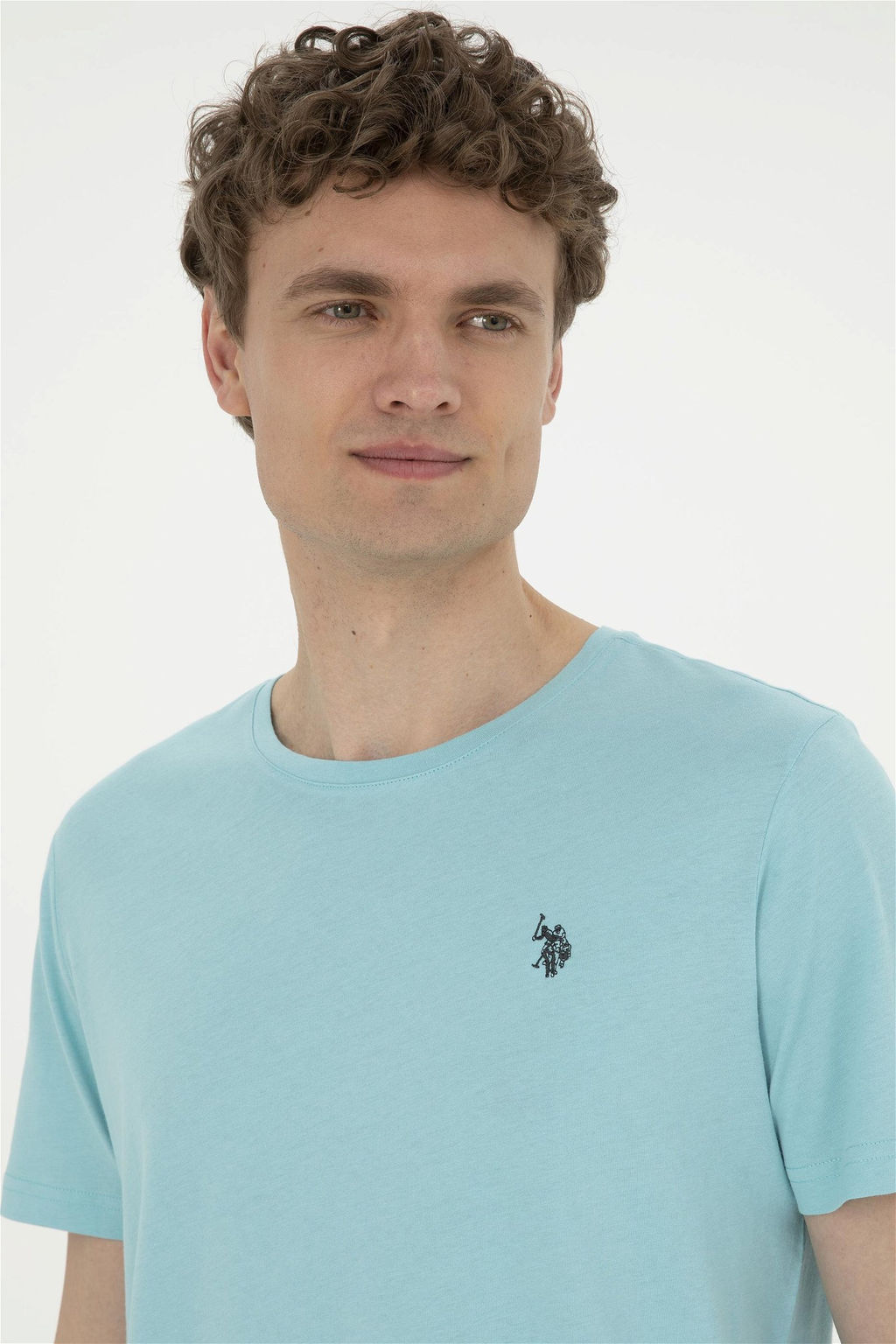 Мужская мятная базовая футболка Неожиданная скидка в корзине - U.s. polo assn фото 2