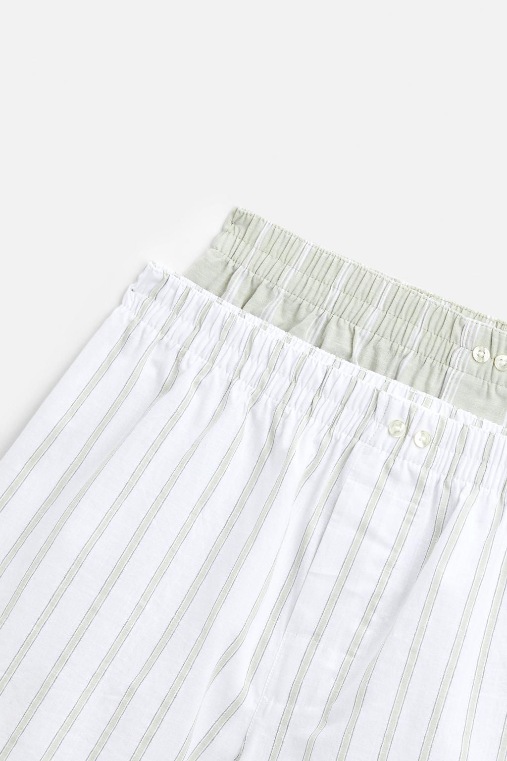 PACK OF 2 CONTRAST POPLIN BOXERS - Zara фото 3