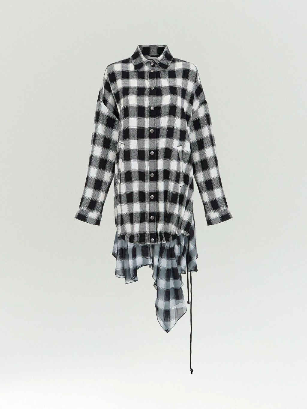 ЕМКА / Платье-рубашка миди в клетку - Emka фото 6