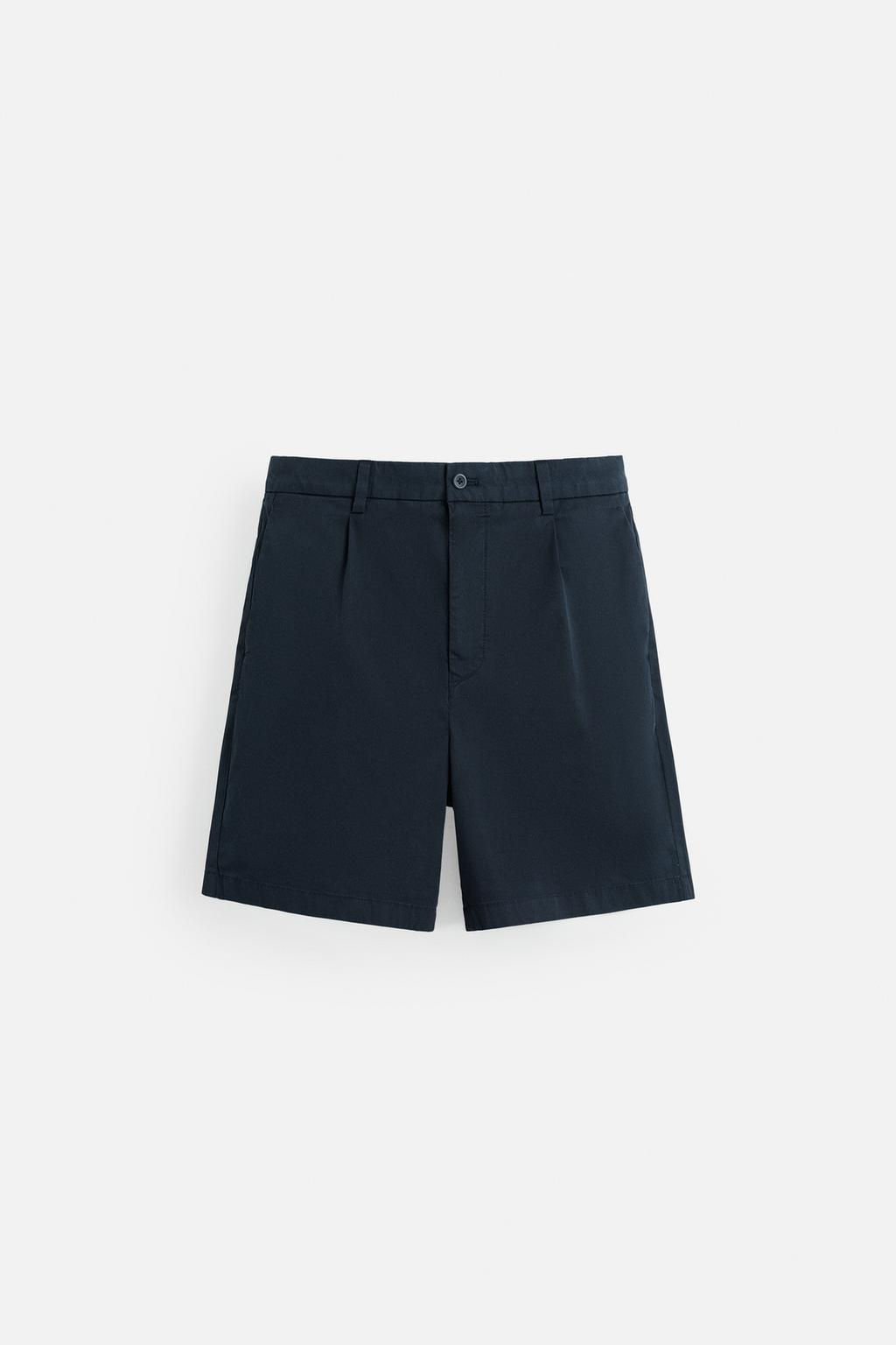 PLEATED REGULAR FIT BERMUDA SHORTS - Zara фото 6
