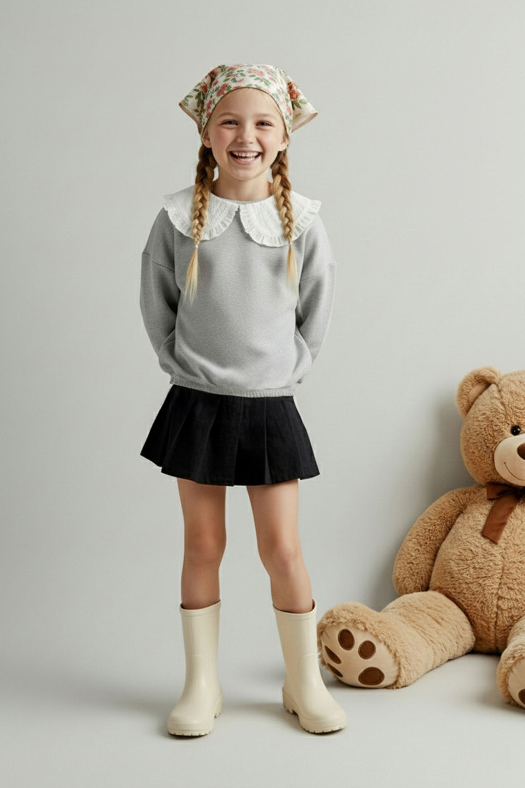 Mavi Duz Orme Sweatshirt TKDAW26SW00048 - Trendyolmilla фото 4