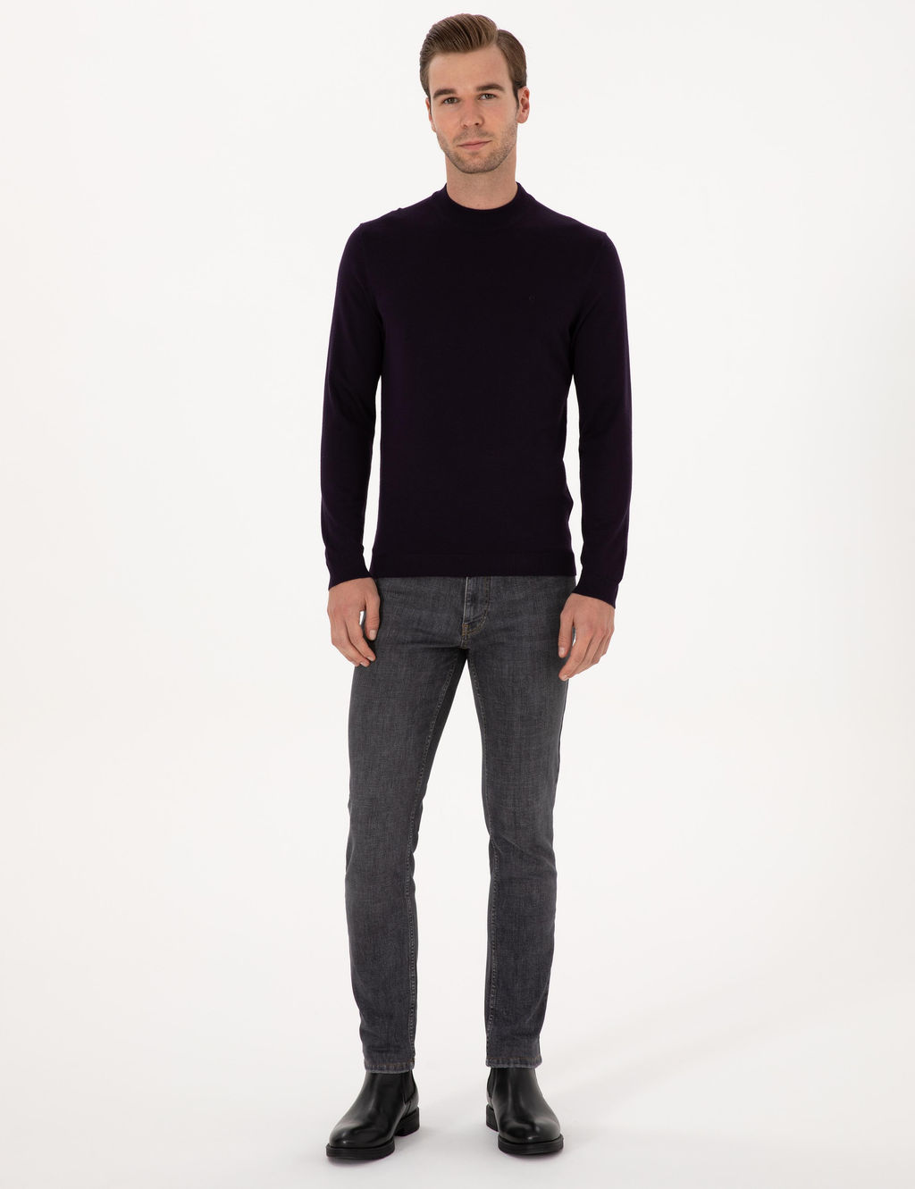 M_rd_m Slim Fit Basic Kazak - Cacharel фото 4