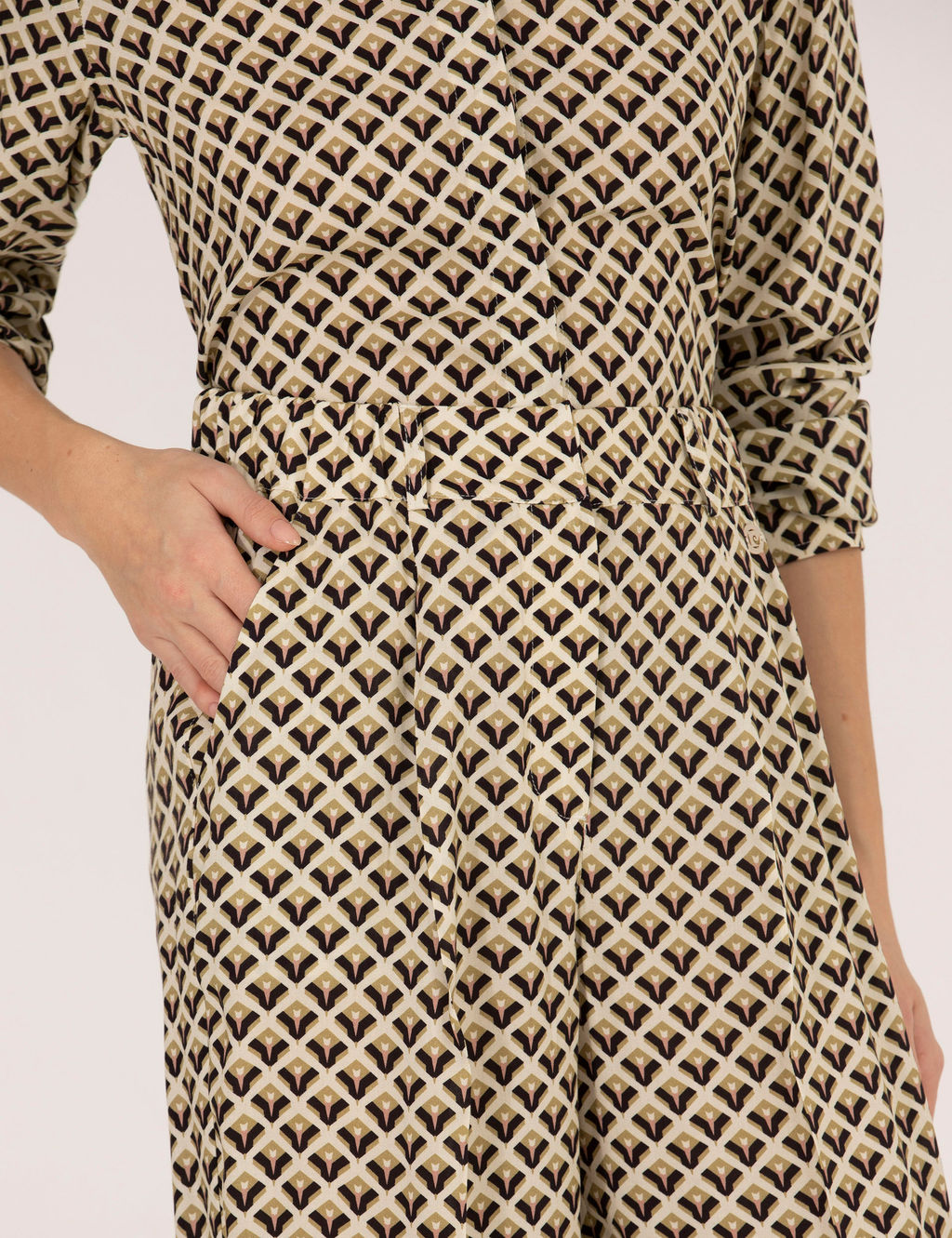Siyah Y_ksek Bel Loose Fit Pantolon
