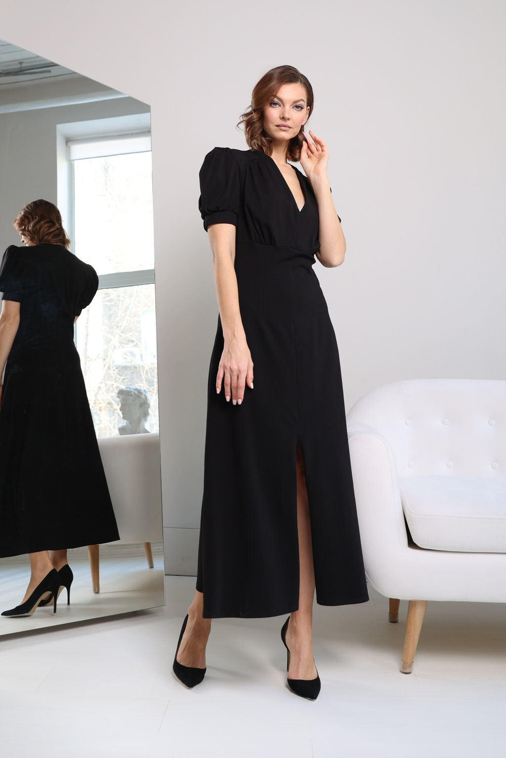 Платье с разрезом - Looklikecat фото 3