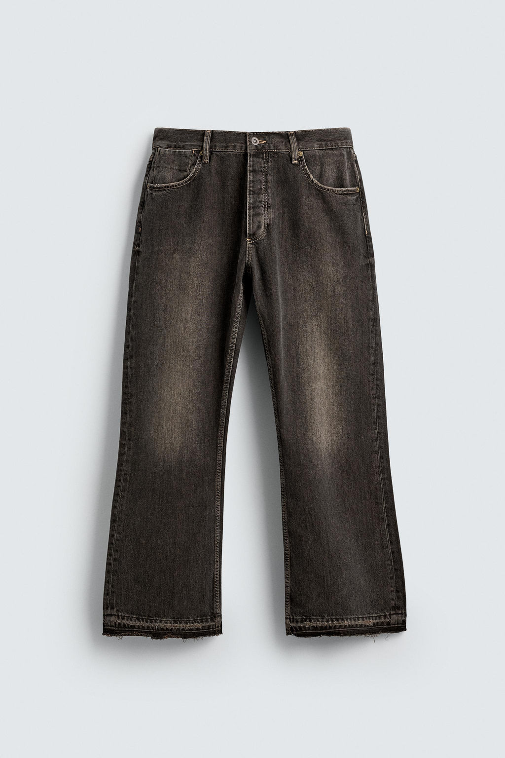 RELAXED FLARE FIT JEANS - Zara фото 7