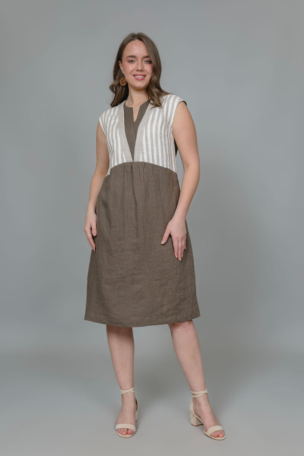 Платье  100% лен