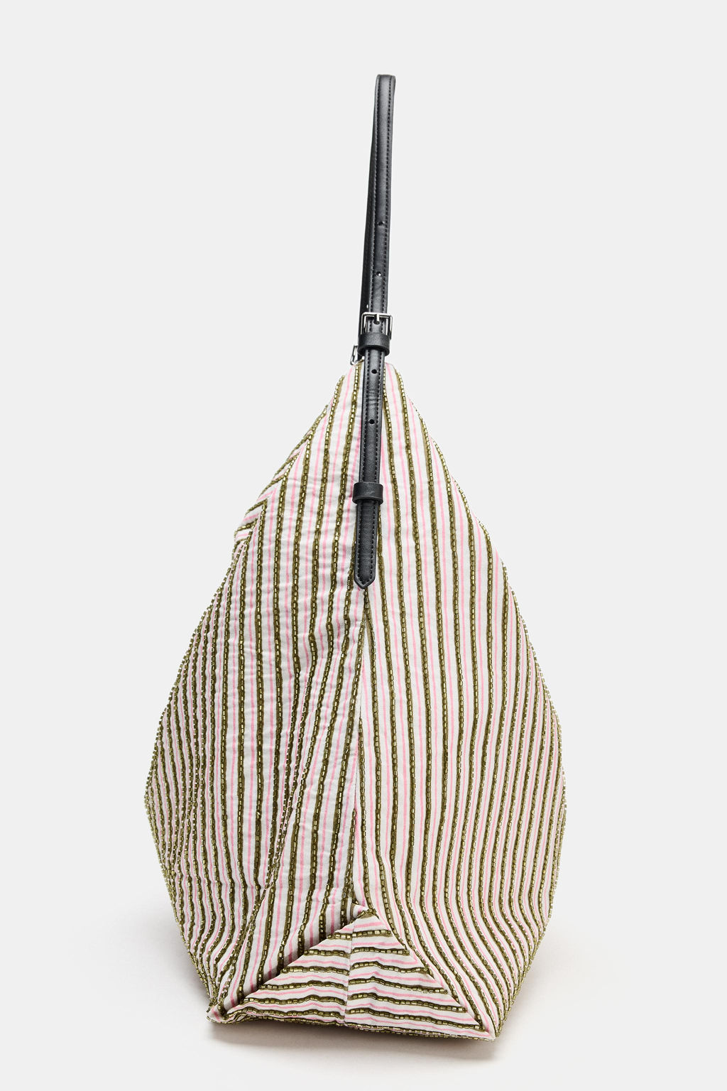 BOLSO SHOPPER APLIQUES BRILLOS / Rosa - Zara фото 4