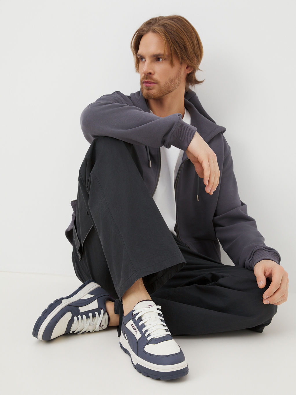 Кеды PUMA Puma Caven 2.0 Abrupt Артикул 4153175, серо-синий