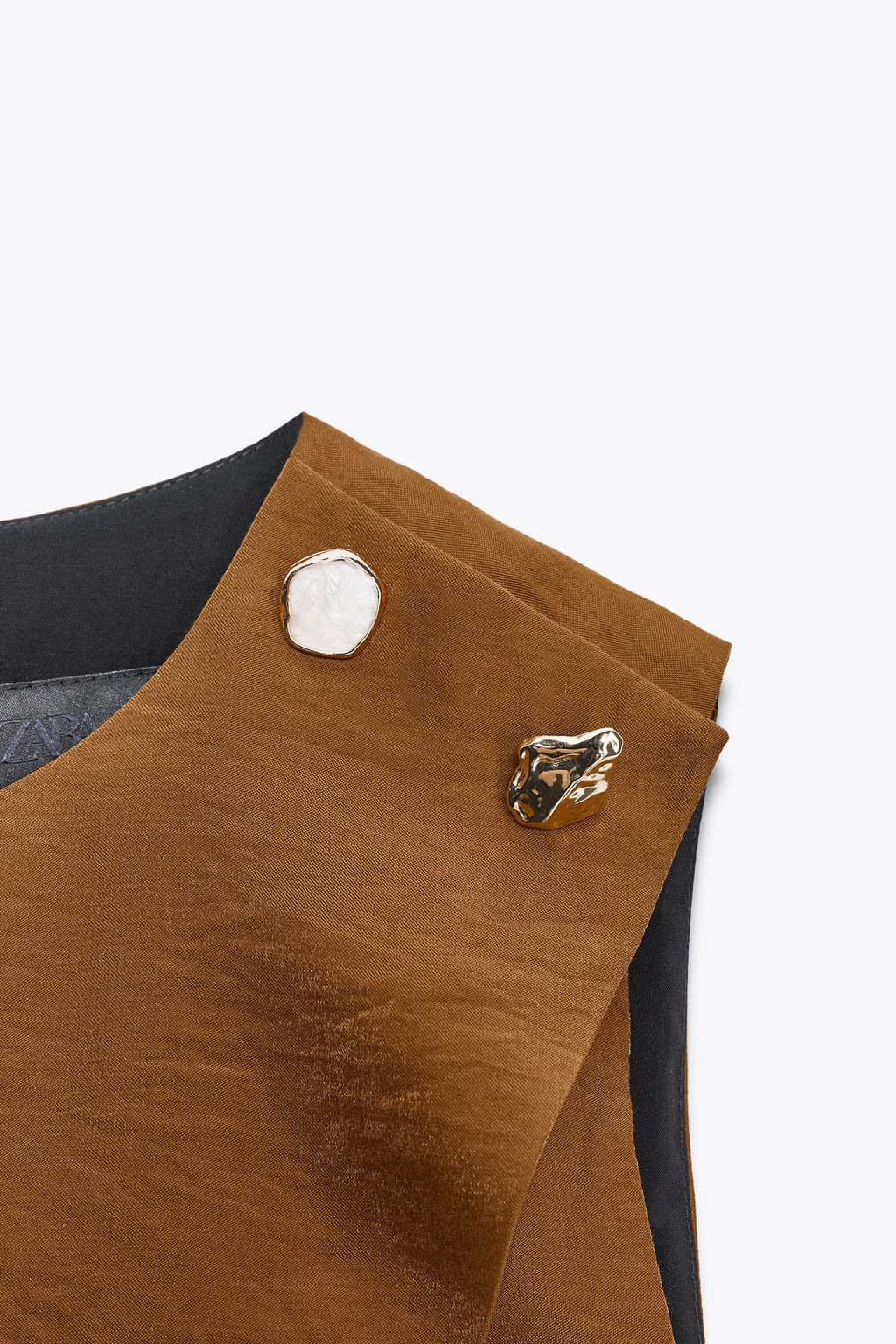 SATIN CROSSOVER TOP - Zara фото 8