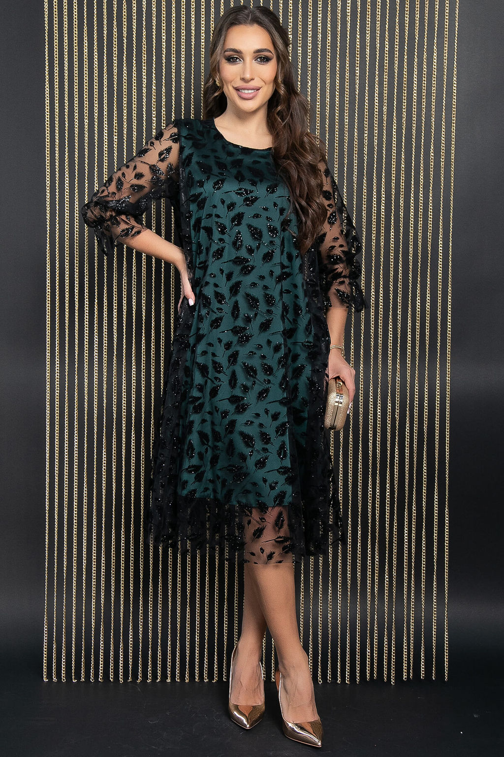 Платье Эйва (зеленое) П11512 - Lt collection фото 5