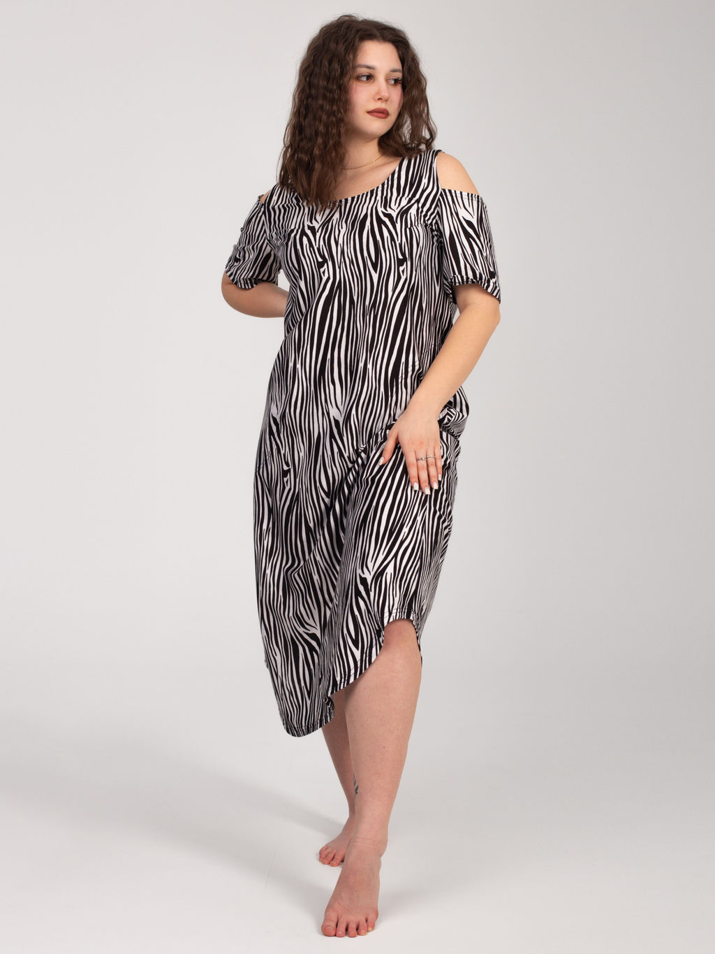 Платье женское кулирка "ВЛАДА" ЗЕБРА