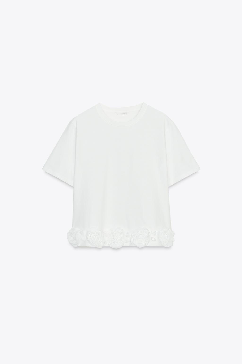 3D ROSE T-SHIRT - Zara фото 5
