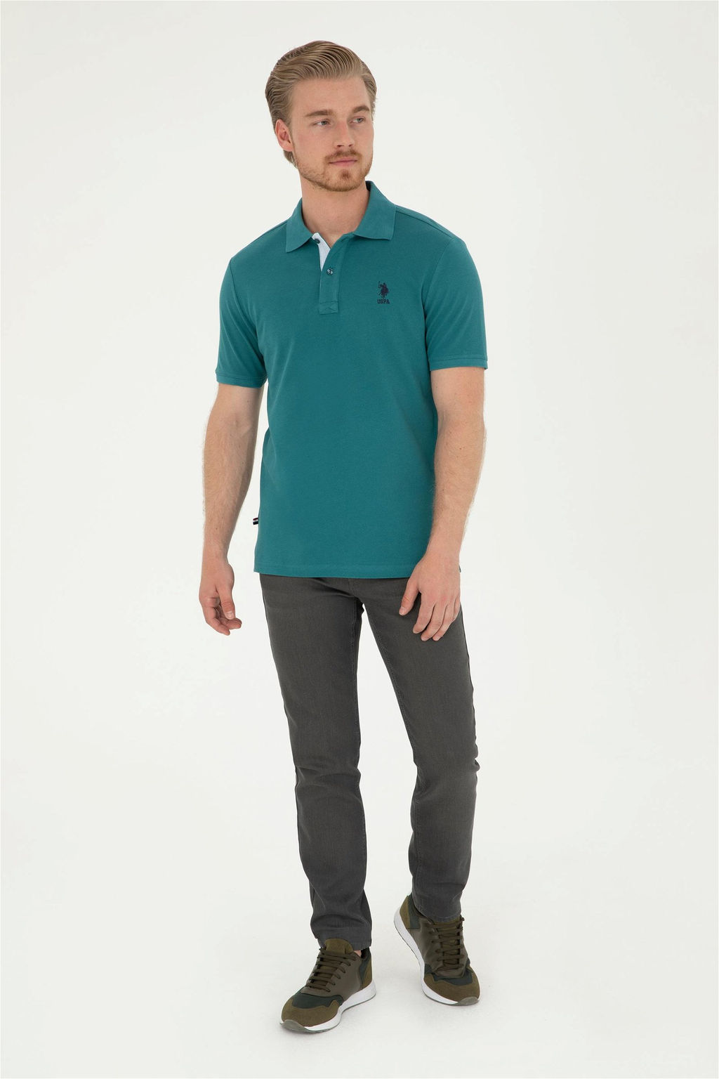 U. S. Polo Assn / Мужские бежевые джинсовые брюки - U.s. polo assn фото 3