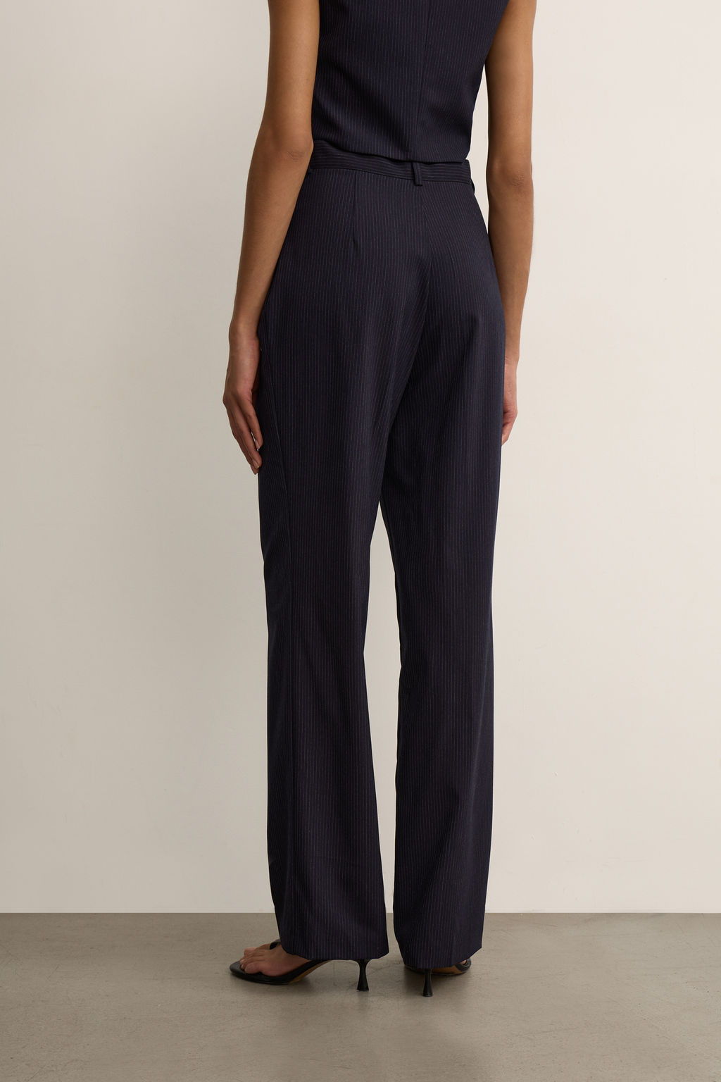 Брюки прямого силуэта в полоску - Mollis фото 4